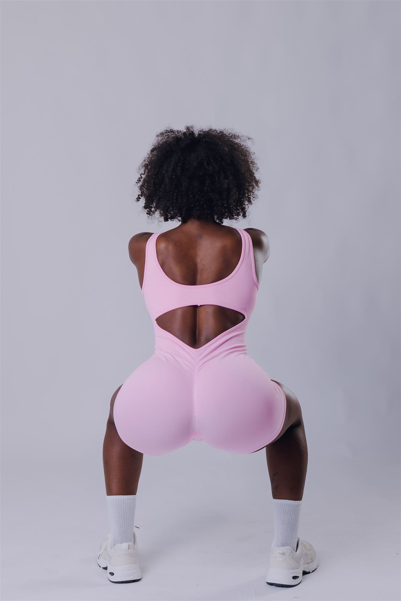 Curve Up Pink Summer Jumpsuit